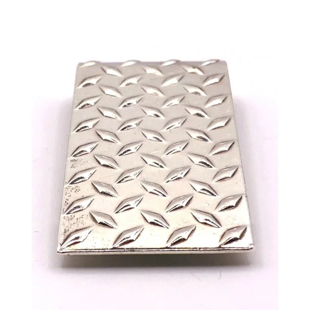 Tiffany & Co Sterling Silver 925 Wide Money Clip Tread Plate